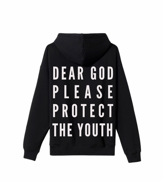 "DEAR GOD" Black Hoodie