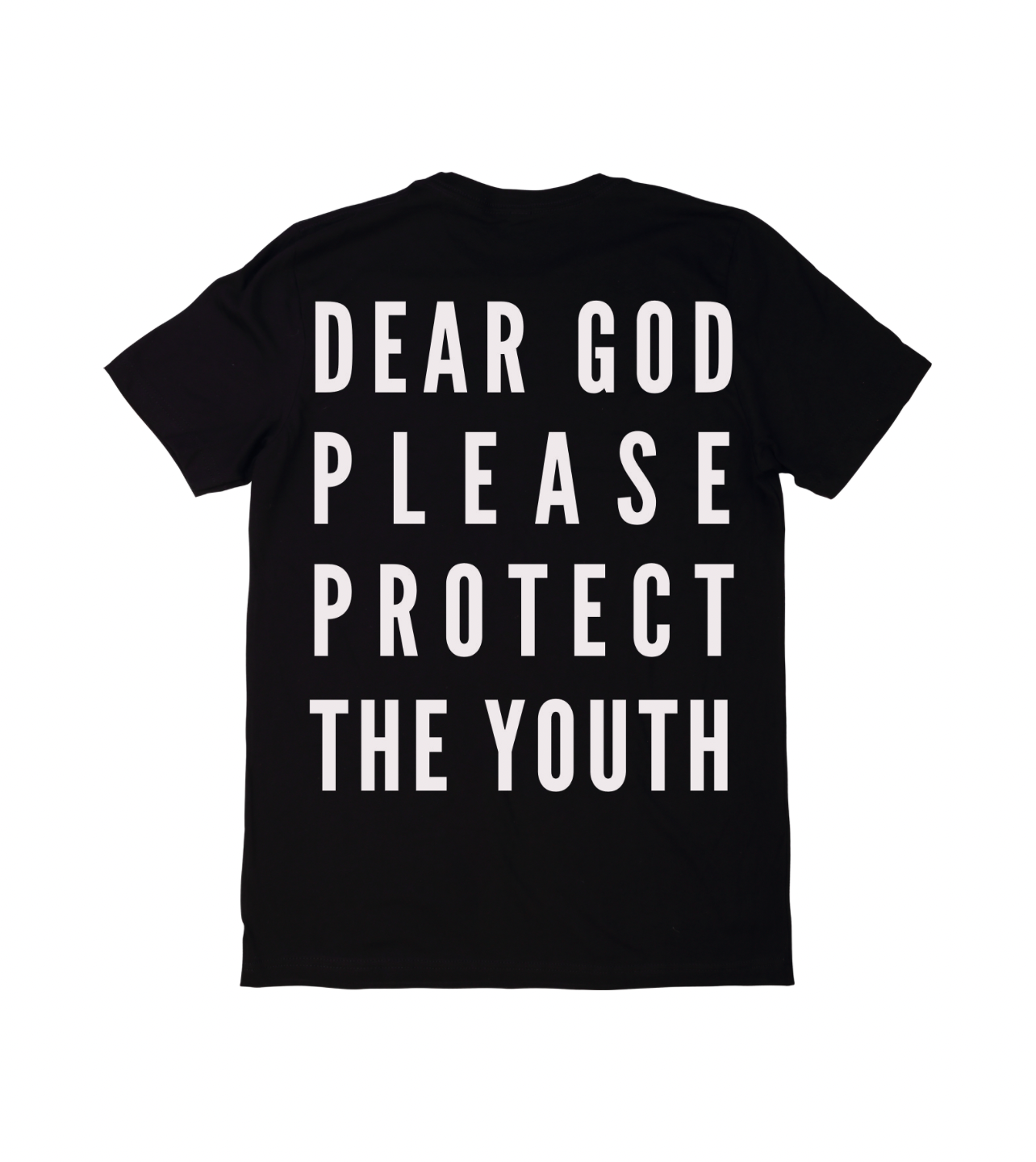 "DEAR GOD" Black Tee